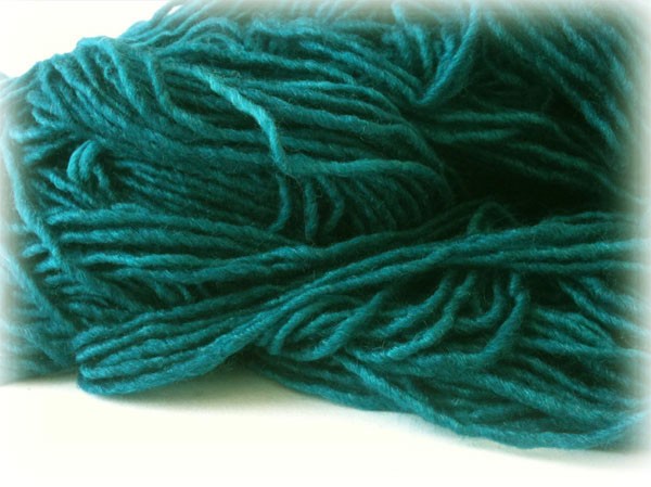 This was taken with the Iphone. It's teal manos del Uruguay, that Dennis gave me for myB-day.