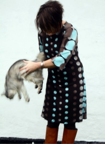 And then I had to put her down since I got cat hair all over the dress