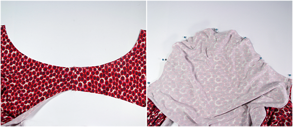 Set in the sleeves flat.