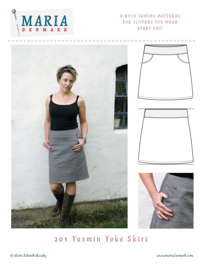 201 Yasmin Yoke Skirt Sewing Life by MariaDenmark