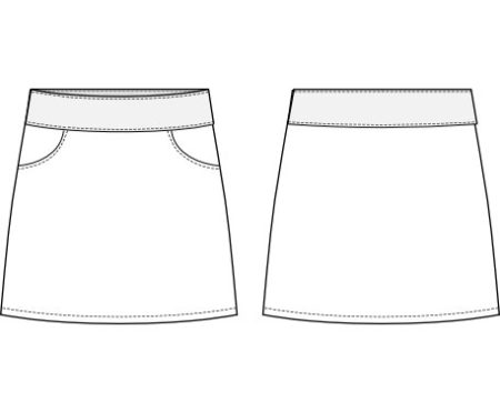 Skirt sewing pattern Yasmin Yoke Skirt