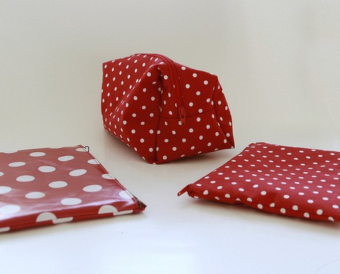 polka dot pouches