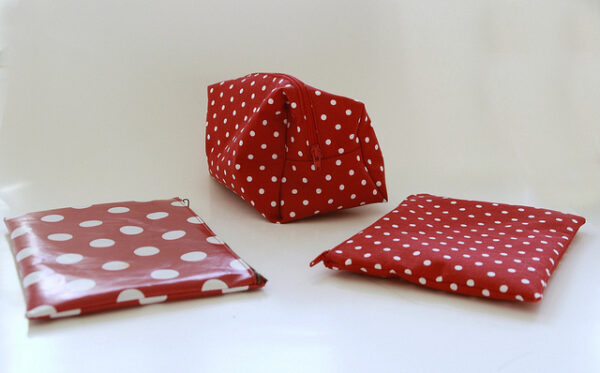 polka dot pouches