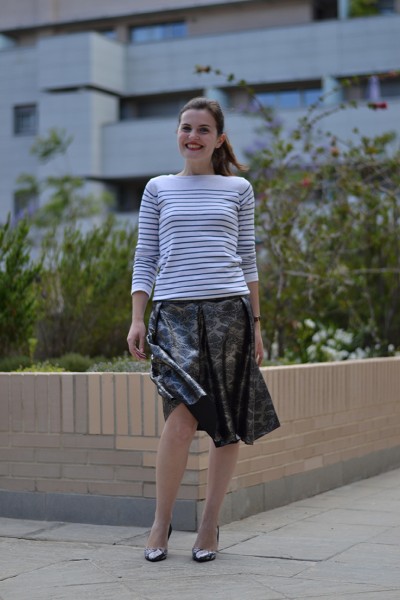 Sewing with Leather: The mariaDenmark Paula Skirt