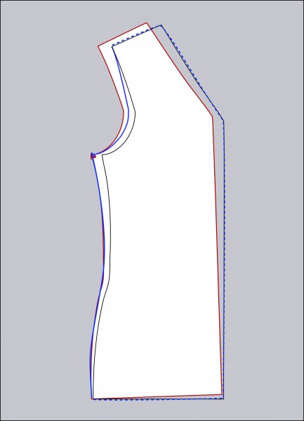 Easy Full bust adjustment at MariaDenmark.com: Slide back