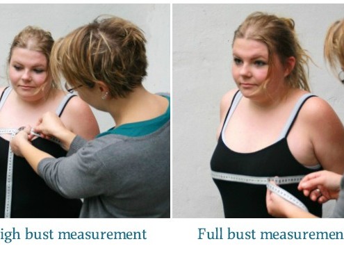 Full bust adjustment: measuring high and full bust