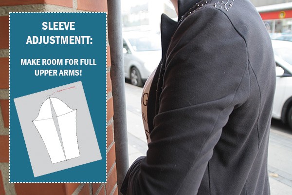 sleeve adjustment full upper arm