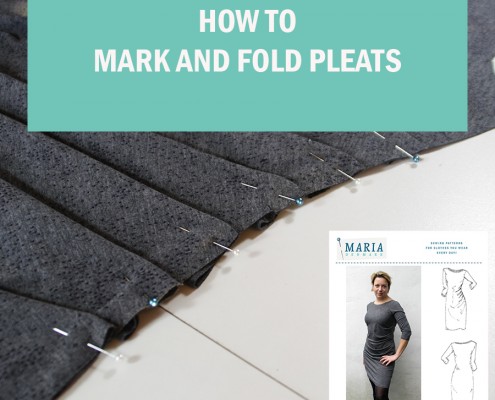 How to mark fold sew pleats