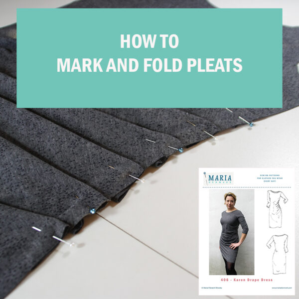 How to mark fold sew pleats