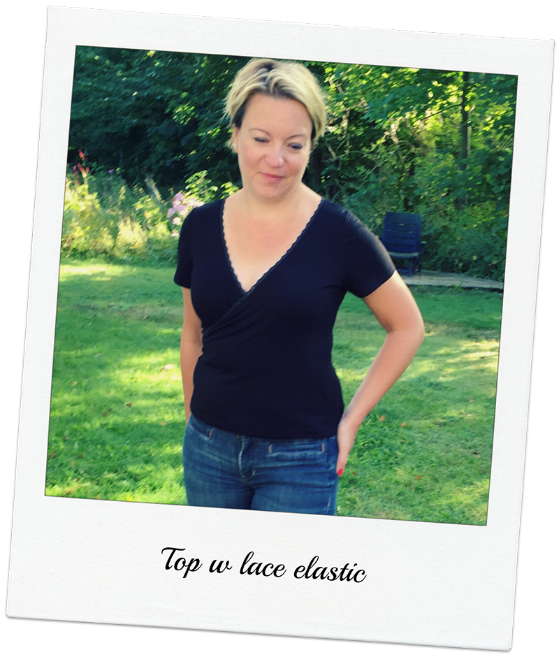 Rachel Pattern Hack: Top with lace elastic