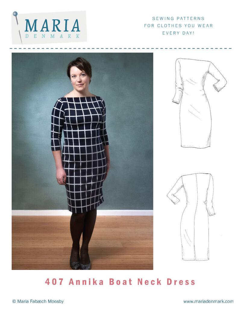 407 - Annika Boat Neck Dress - Image 2
