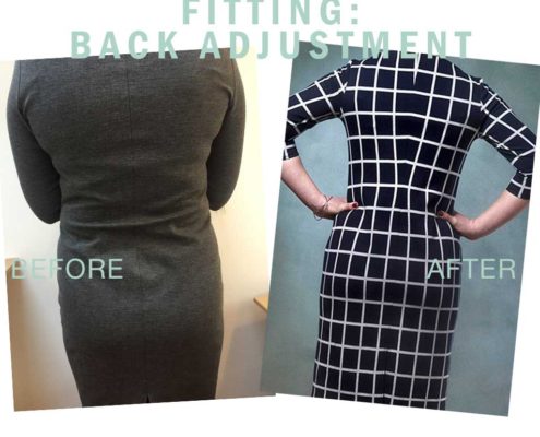 How to avoid folds on your back: Sway back alteration