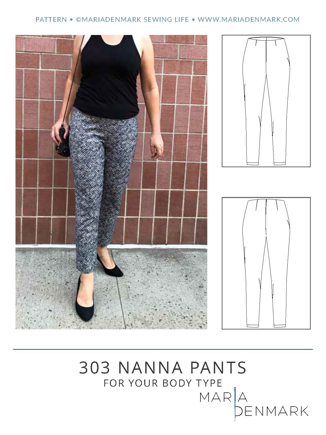 asistencia negro licencia 303 - Nanna Pants for your Body Type - MariaDenmark Sewing Life