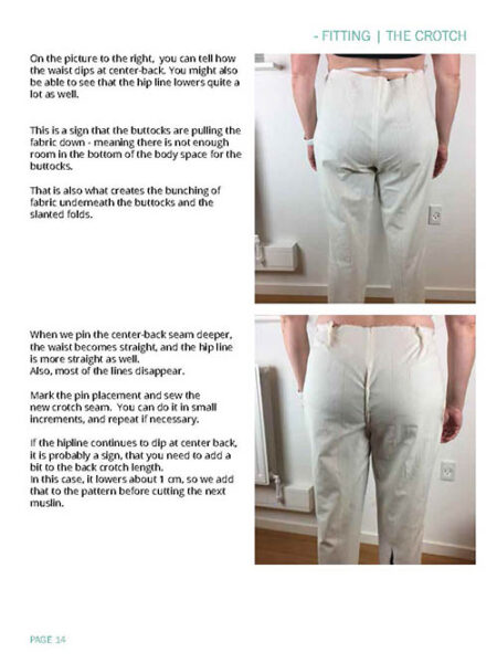 Pants fitting example