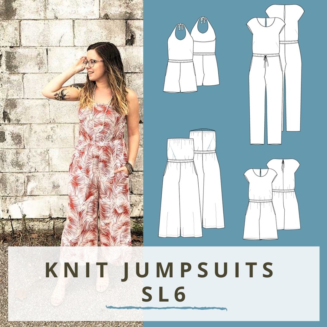SL 6 - Knit Jumpsuits Sewing Pattern