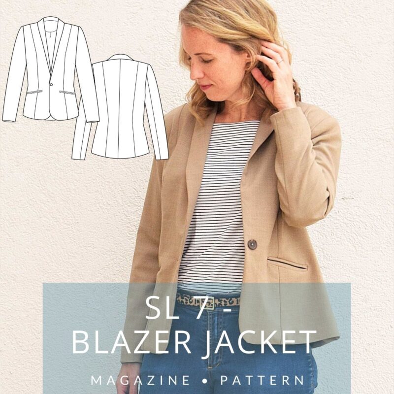 SL 7 - Blazer Jacket Sewing Pattern - MariaDenmark Sewing Life