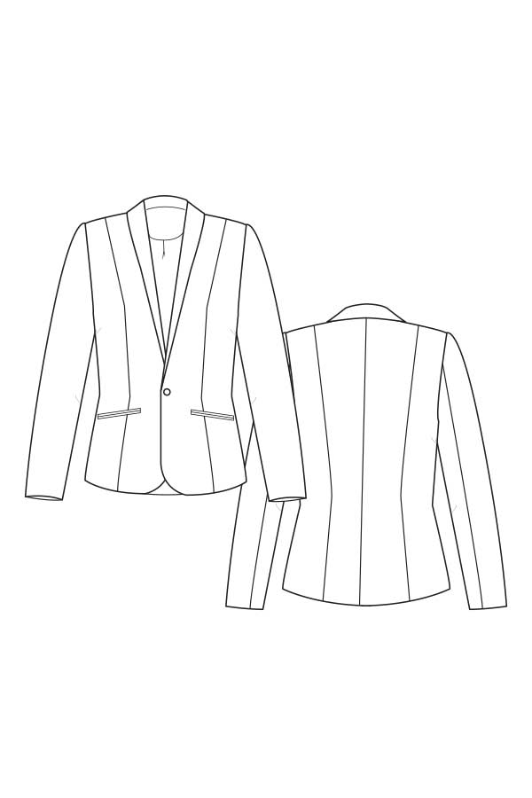 SL 7 - Blazer Jacket Sewing Pattern - MariaDenmark Sewing Life