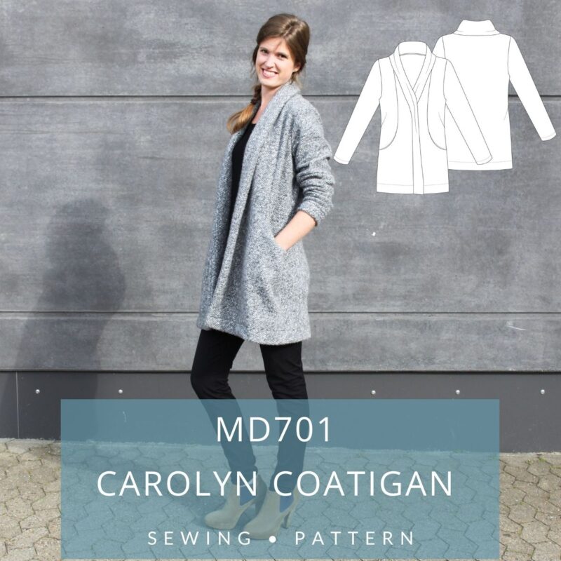 701 Carolyn Coatigan & 702 Ginny Cardigan Sewing Patterns (SL14) - Image 5