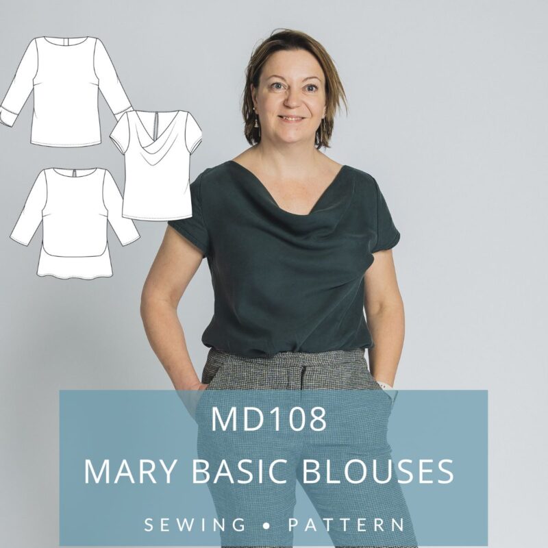 108 - Mary Basic Blouses Sewing Pattern - Image 8