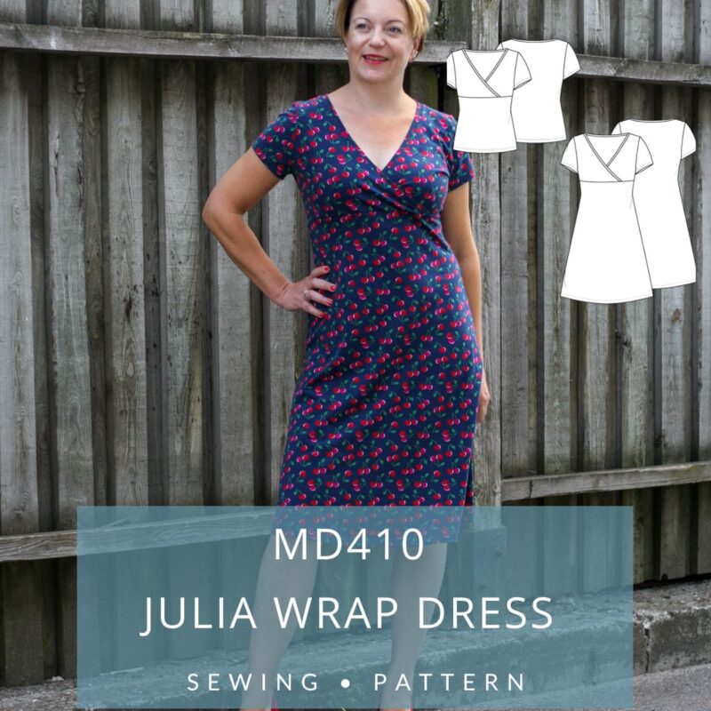 410  Julia Wrap Top & Dress Sewing Pattern - Image 2